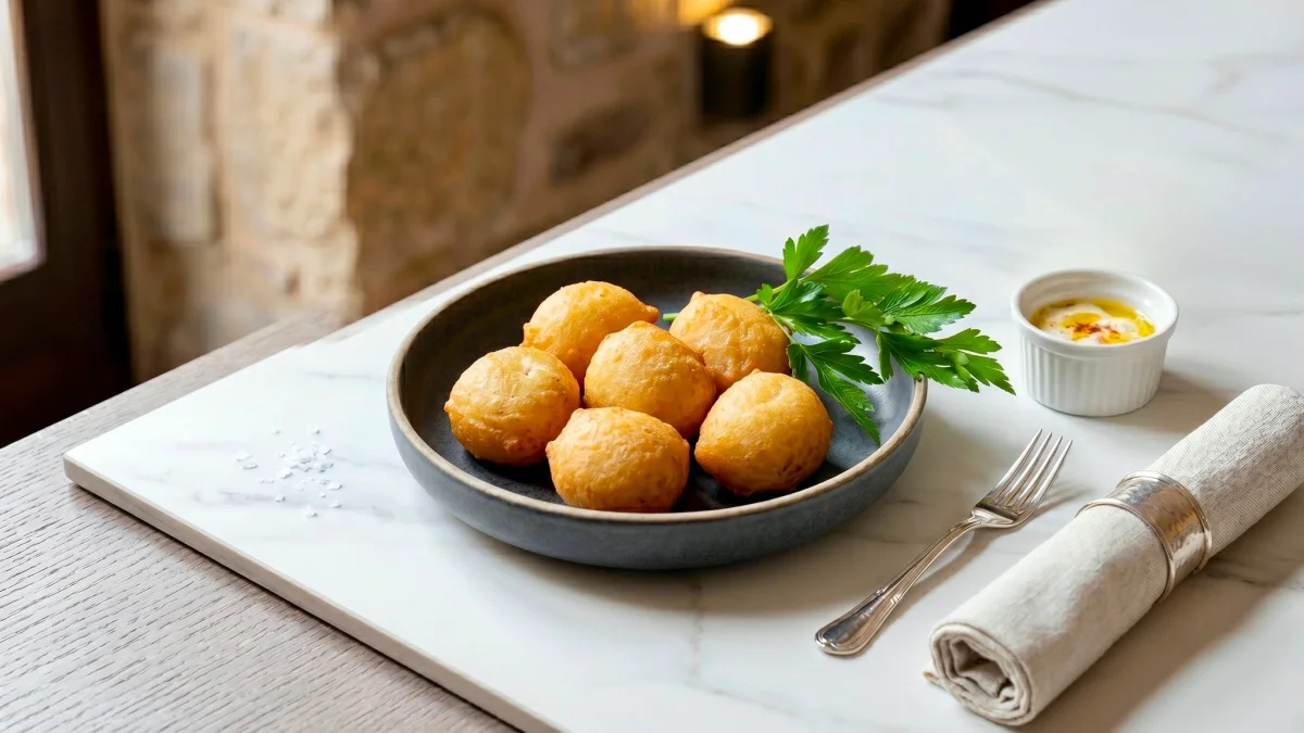 Buñuelos de bacalao: masa sencilla, mucho sabor y textura esponjosa por dentro