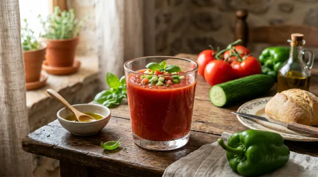 Gazpacho fresco para tomar en verano